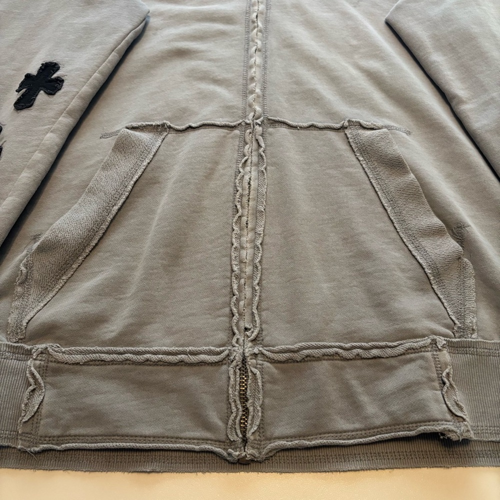 RARE OZZY OSBORNE chrome hearts style skull hoodie (distressed look) - Picture 5 of 11